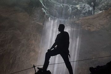 Heaven's Light beam in Jomblang cave
