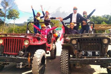 Merapi volcano lava jeep track
